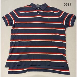 Y2K Polo Ralph Lauren (Large) Multicolor Dress Casual Button Collar Short...